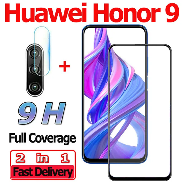 Honor 9 2-in-1 2-в-1 защита экрана Huawei Honor 9 Lite 9X Pro защитное стекло на Honor 9X защитная пленка хонор 9 лайт закаленное стекло хонор 9 х стекло хуавей хонор 9х kамера пленка хонор 9икс про защитное стекло Honor 9 Lite glass - Цвет: Honor 9 2-in-1