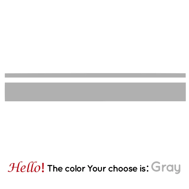 Autocollants à rayures en vinyle pour camping-car,pièces, pour camping-car, Van, boîte à cheval, caravane, décoration Automobile gray