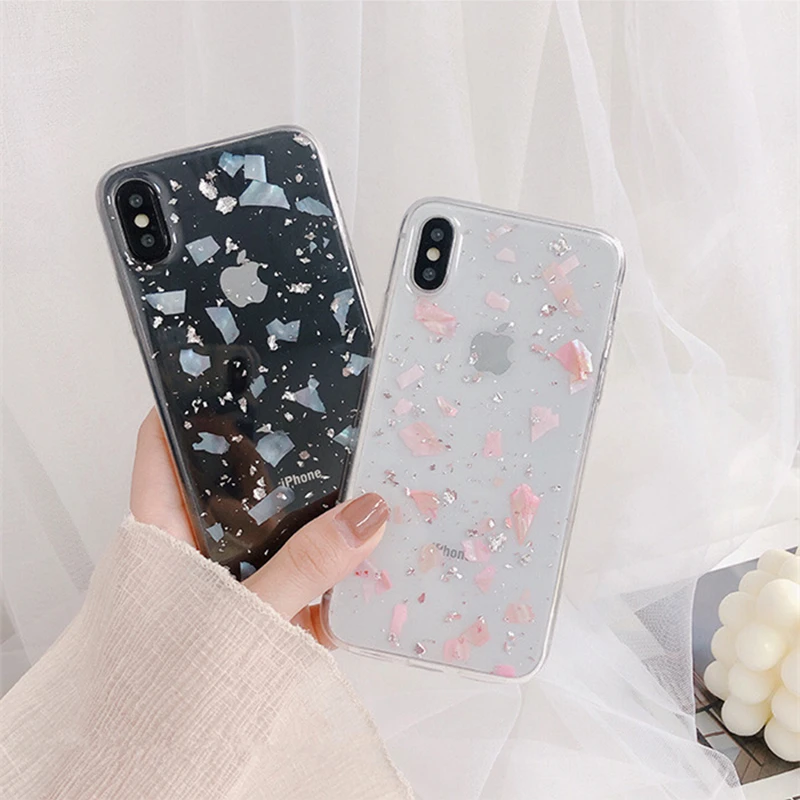 

BONVAN For iPhone X XR XS Max Case soft Tin foil shell Protection Back Funda For iPhone 6 6s 7 8 Plus Phone Cover Coque
