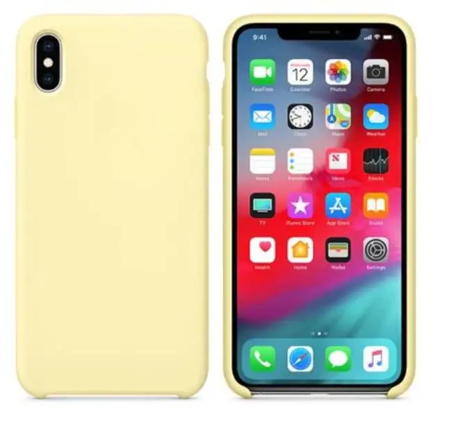 Cream colored Роскошный силиконовый чехол с логотипом для iPhone 6 6s 7 8 Plus Xs Max XR X, чехол для Apple iPhone 11 Pro Max, чехол для телефона Capa - Цвет: Cream colored