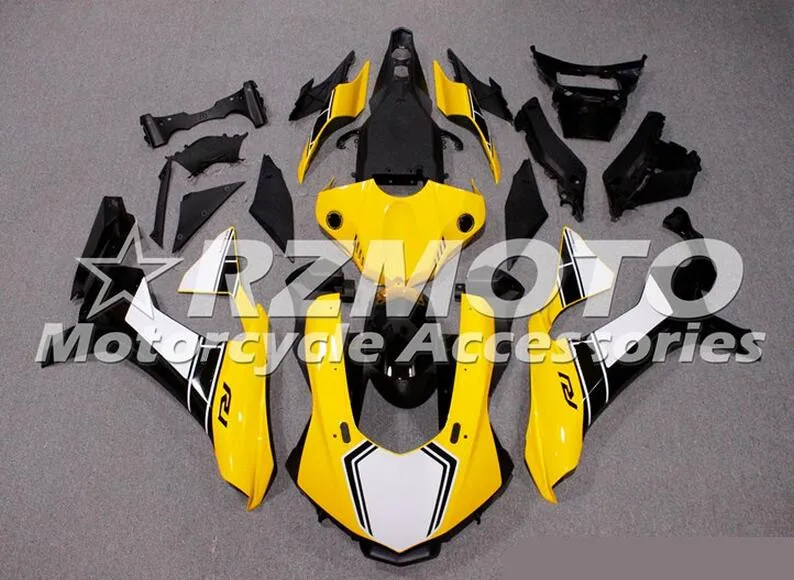Популярные Новые ABS обтекатель комплект подходит для YAMAHA YZFR1 YZF R1 15, 16, 17, 18, YZF1000 Обтекатели Желтый