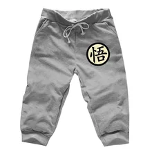 Hot Sale Mens Casual Funny Print Calf Length Spring Summer Gray Men Jogger Sweatpants Anime Cosplay Fitness Mens Shorts