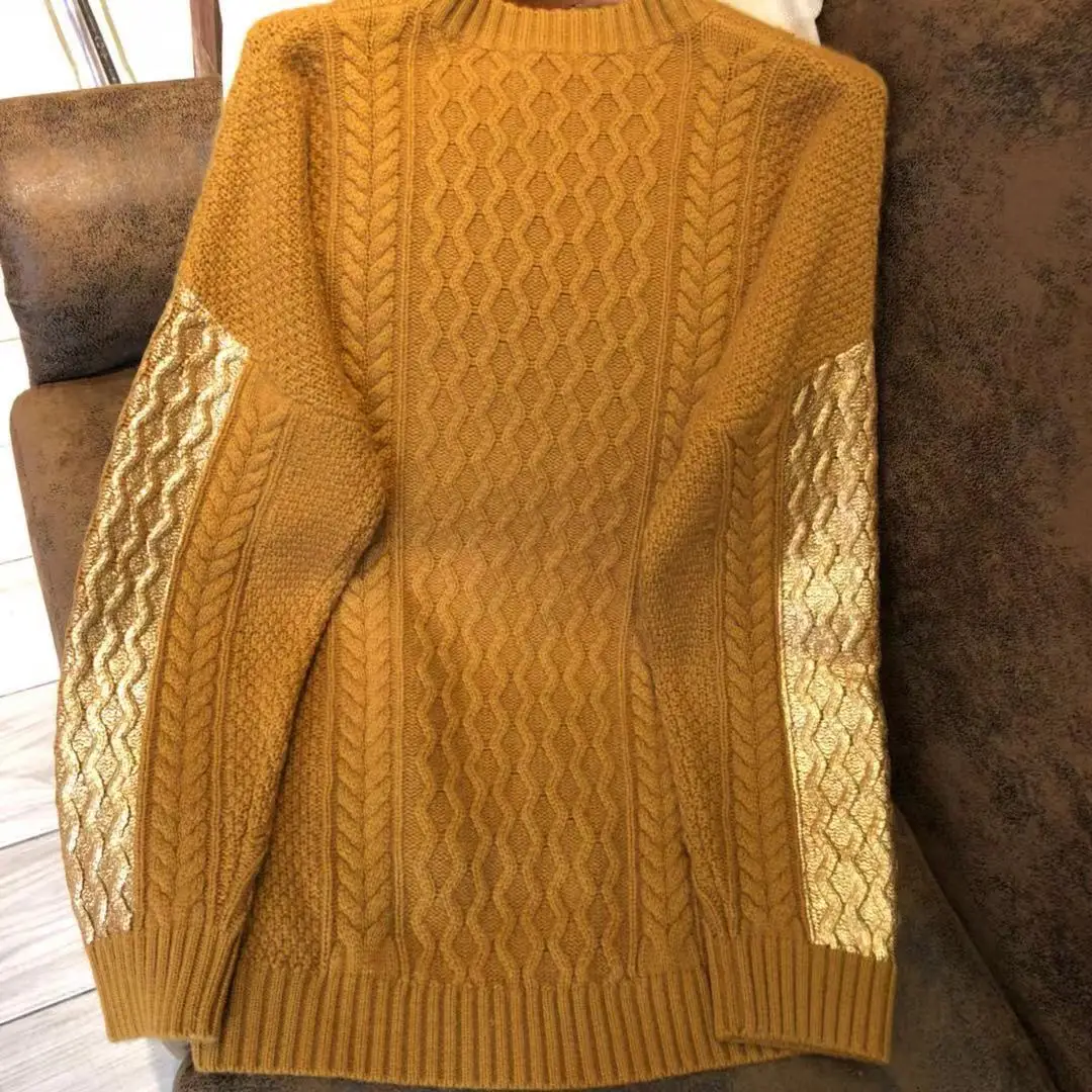 Женский модный сексуальный Повседневный кашемировый свитер с длинными рукавами 1016