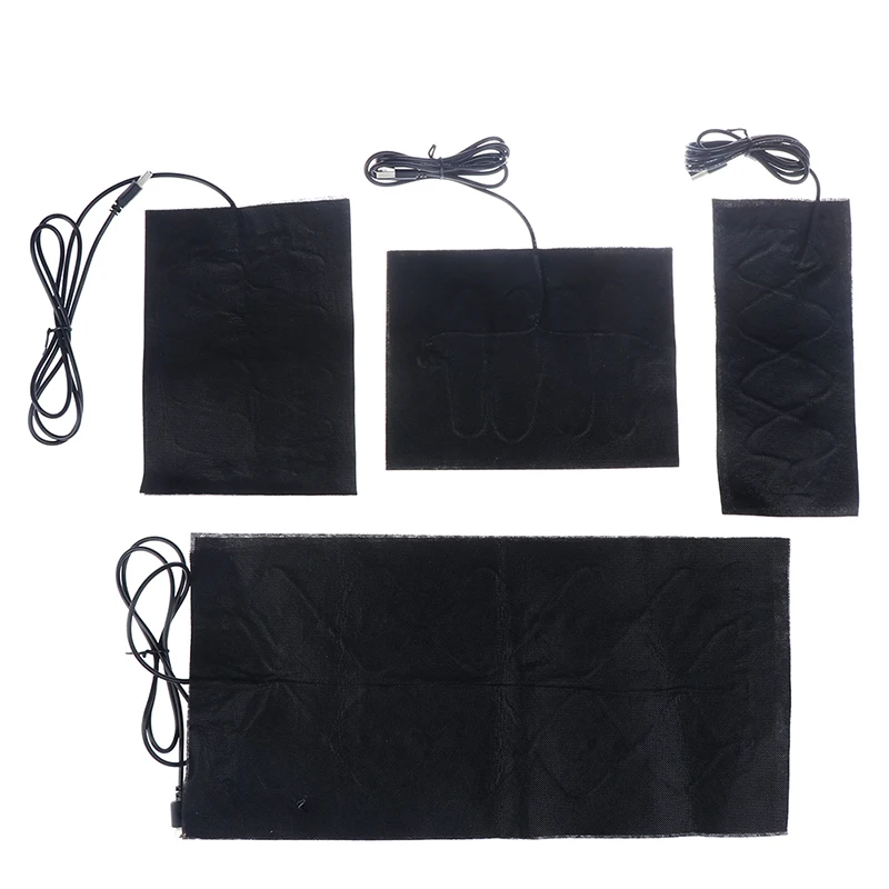 1/4PCS 5V Carbon Fiber Heating Pad Hand Warmer USB Film Electric Winter Infrared Fever Heat Mat | Дом и сад
