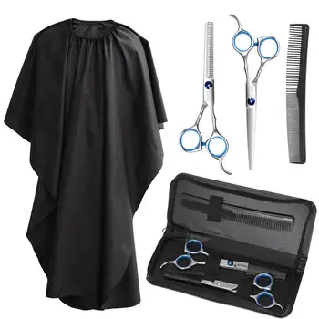 

5Pcs/Set Professional Hair Cutting Scissors Hair Thinning Shears Barber Scissors Hairdressing Scissors For Hair Styling Salon