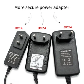 

AC DC Power Supply 220V TO 9V Volt 1A 2A 3A Adapter Universal Converter AC 220V TO DC 9V Transformer EU US Charger For LED Strip