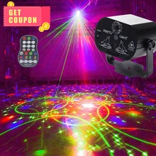 60 узоров RGB светодиодный светильник для дискотеки 5 В USB подзарядка RGB лазерный проекционный светильник сценический светильник ing Show для дома вечерние KTV DJ танцпол