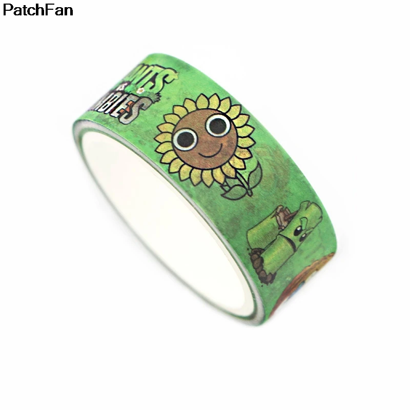 Patchfan игры Растения против Зомби забавные DIY Скрапбукинг дети клей Васи бумага маскирующая Лента Печатный узор наклейки A2447