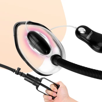 With Vibrator Big Breast Pump For Women Vaginal Pumping Anal Speculum Clit Nipple Sucker Sex Toys Couple Games Erotic Products 2