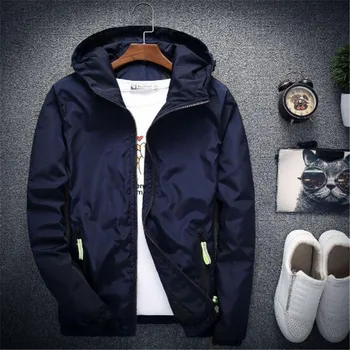 

New Men's Casual Hooded Bomber Jacket Spring Autumn Hip Hop Plus Size Windbreaker Sportswear Zipper Jacket Coat Outwear 6XL 7XL