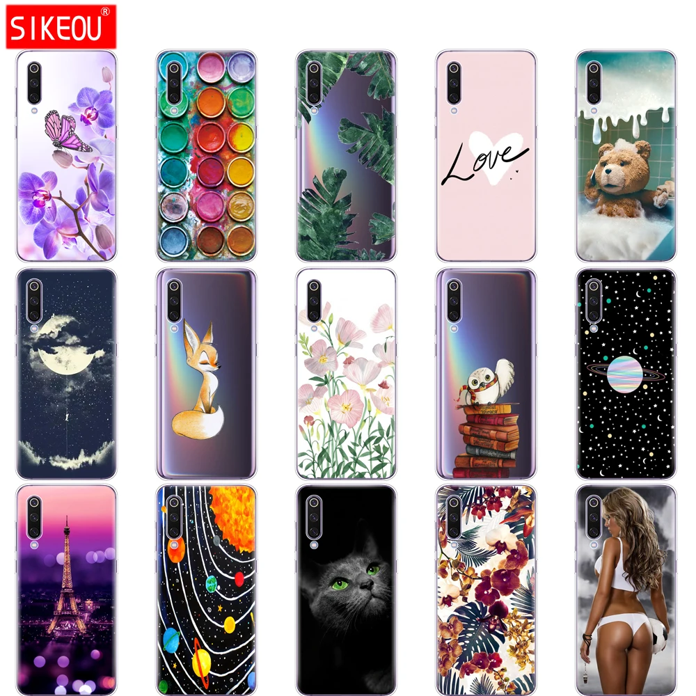 Чехол для Xiaomi mi 9, чехол, мультяшный силиконовый мягкий ТПУ чехол для Xiaomi mi 9 Xiao mi 9 SE, чехол s, чехол для телефона, бампер Etui