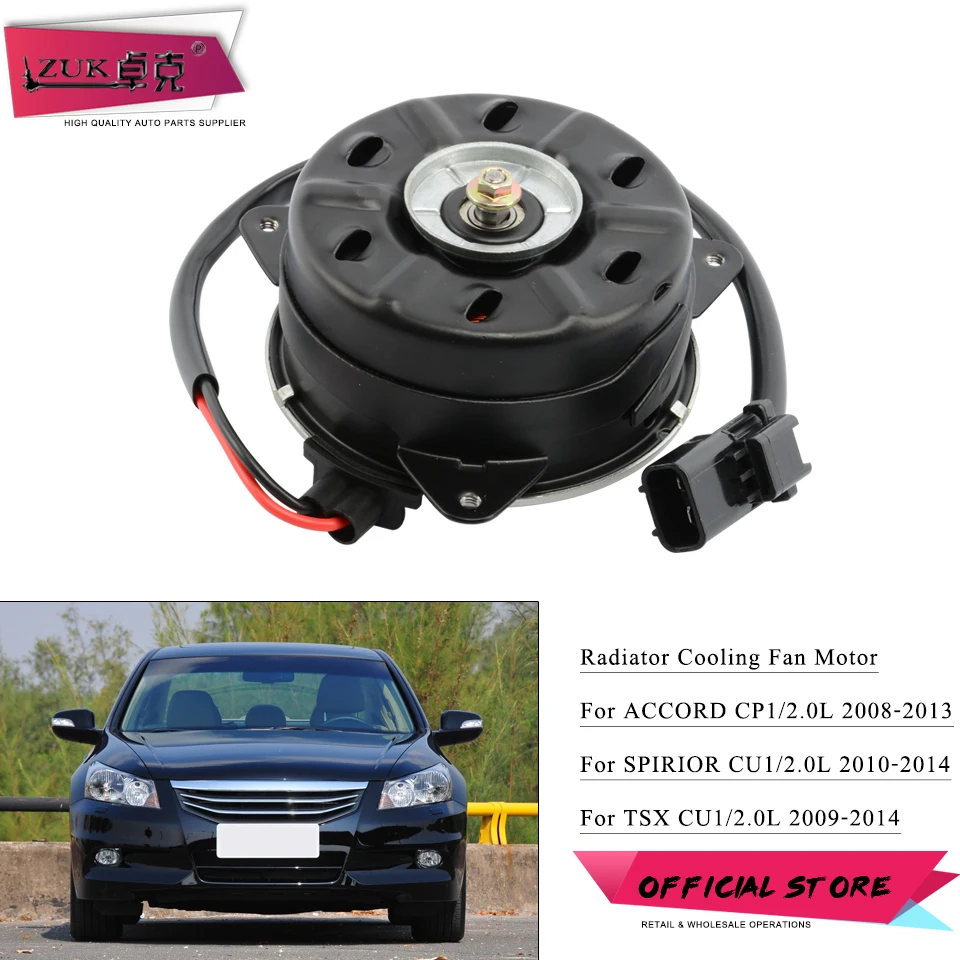 Zuk Auto Radiator Cooling Fan Motor Oem:19030-r60-u01 For Honda Accord Cp1  2.0l 2008-2013 For Accord Euro Tsx Cu1 2.0l 2009-2014 - Fans & Kits -  AliExpress