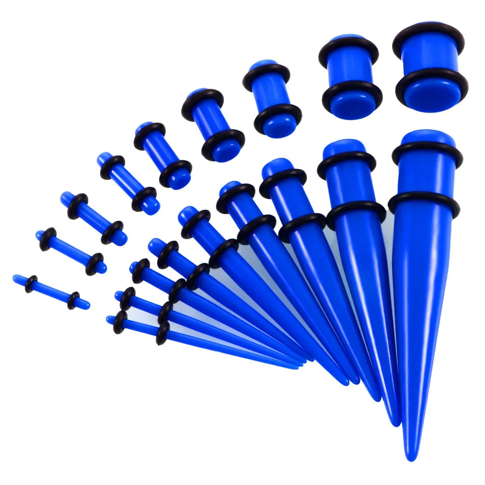 Cool 18-Piece Acrylic Spiral Taper Kit For Ear Stretching - Goes From 14G To 20MM, Perfect For Guys & Girls