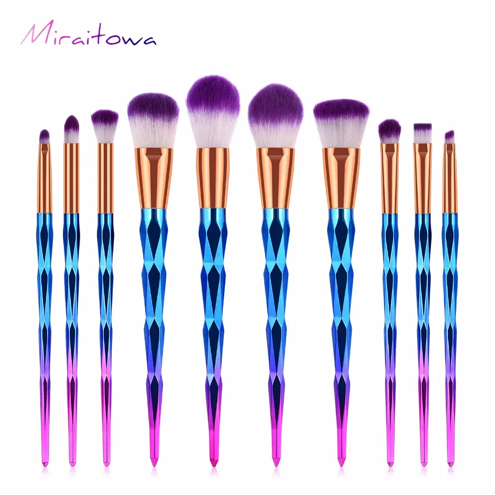 10PCS Unicorn Makeup Brushes Set Foundation Blush Face Powder Eye Shadow Brush Beauty Makeup Brushes