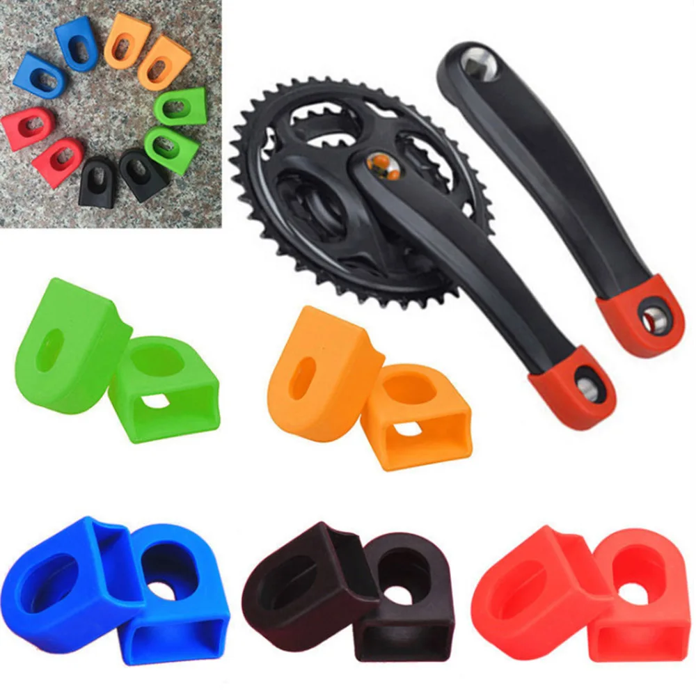 1Pair Silicone Bicycle Crank Arm Boots Protector MTB Bike Crankset Protective Sleeve Cover Bikes Crank Protect For Sram BC0171 (5)