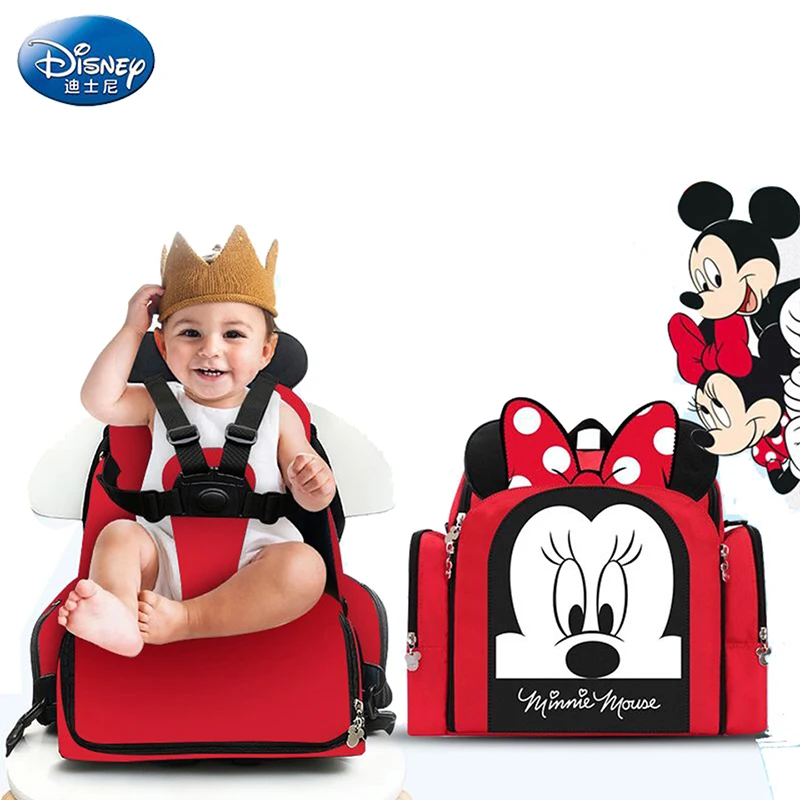  Disney Baby Diaper Bags Dining Chair Mummy Mochila Maternity Nappy Diaper Stroller Bag Insulation W