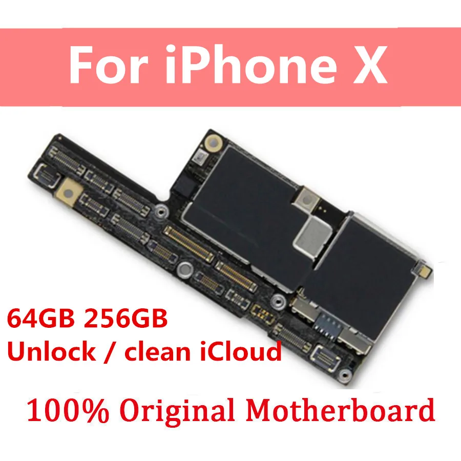 Заводская разблокированная материнская плата для iPhone X с идентификатором