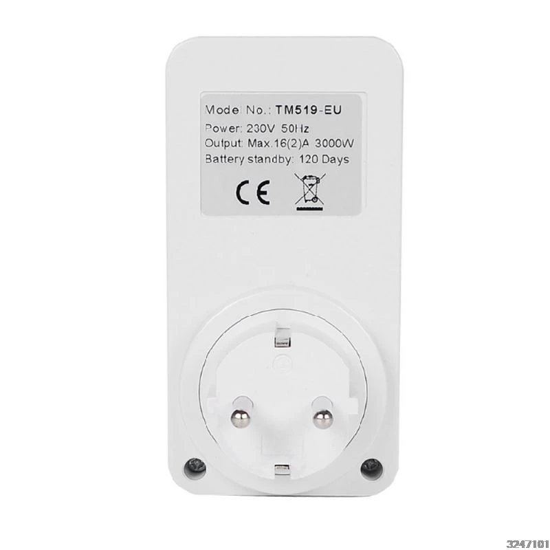 Цифровой таймер разъем AC230V реле времени программируемый EU/US/UK/ISR/BR/IT штекер