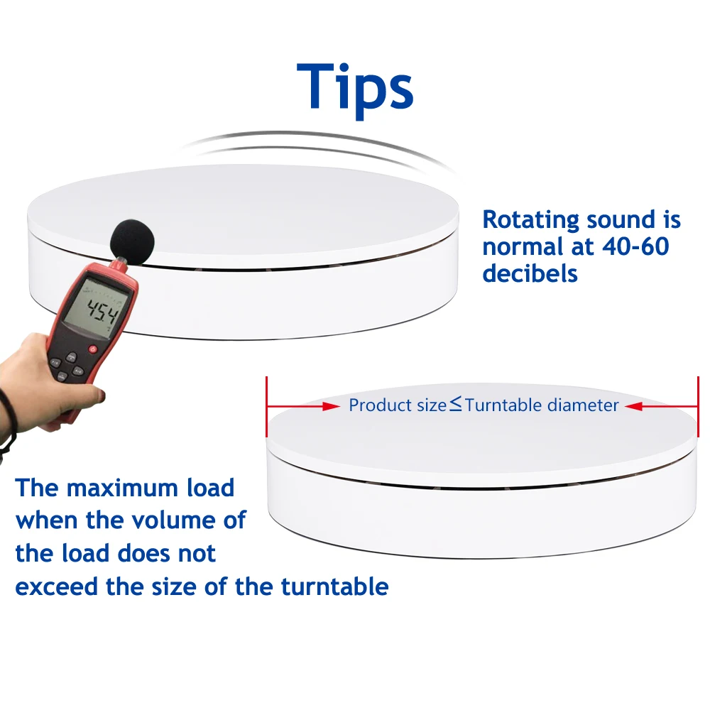 Ручка управления скоростью, 360 градусов Электрический вращающийся портативный поворотный стол для фотографии, стенд для дисплея, съёмка продукта