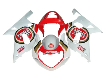 

Body Fairing Kit White Red For Suzuki GSXR600 GSXR750 2001-2003 Lucky Strike Edition