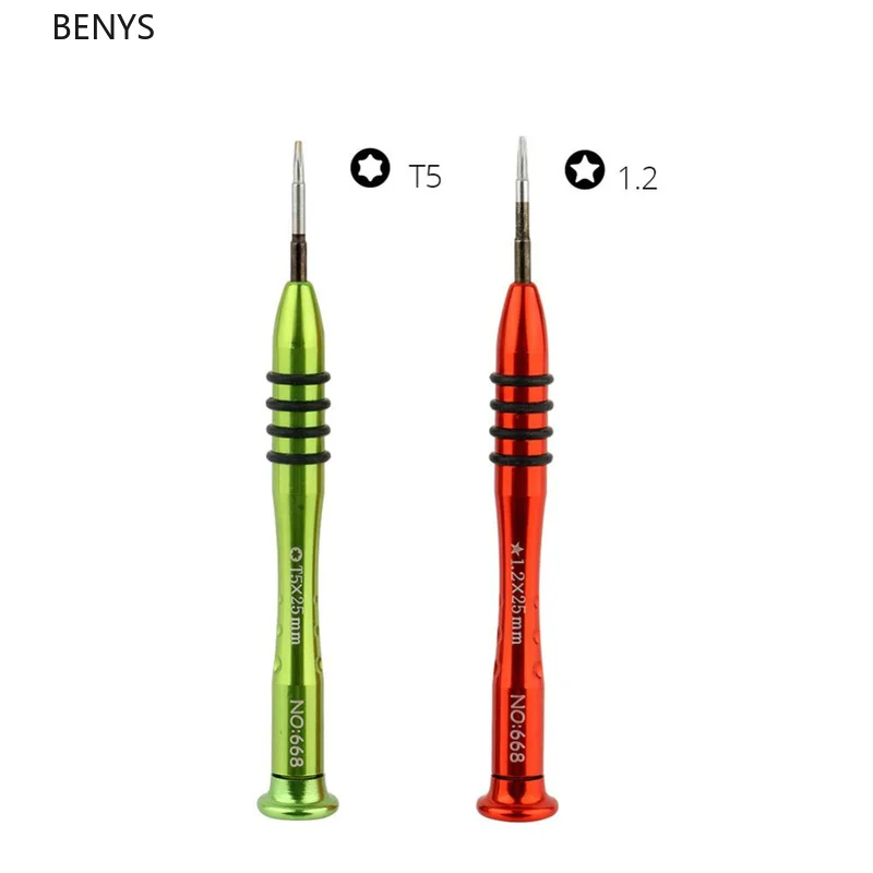 BENYS Precision 1.2mm P5 Pentalobe T5 Torx Screwdriver Suitable for Apple Macbook Air/Retina Display Notebook Repair Tool Set|Отвертка| |