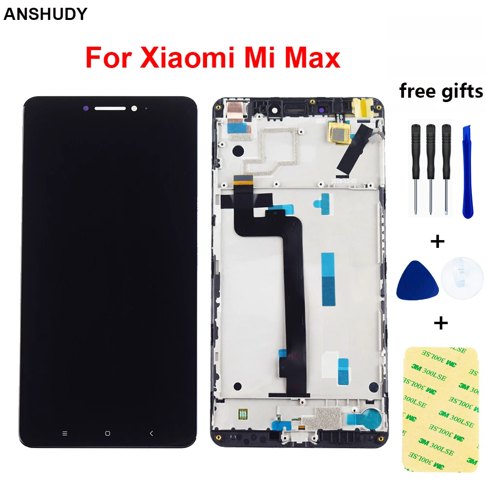 Для Xiaomi Mi Max lcd дисплей кодирующий преобразователь сенсорного экрана в сборе