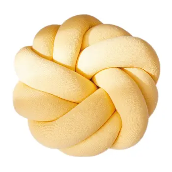 

Nordic Style Knot Pillow Cushion Ball Handmade Solid Color Plush Throw Stuffed GXMA