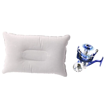 

1 Set Drag Spinning Reels Sea Fishing Boat Fishing Reel & 1 Pcs Folding Air Pillow Double Sided Flocking Cushion
