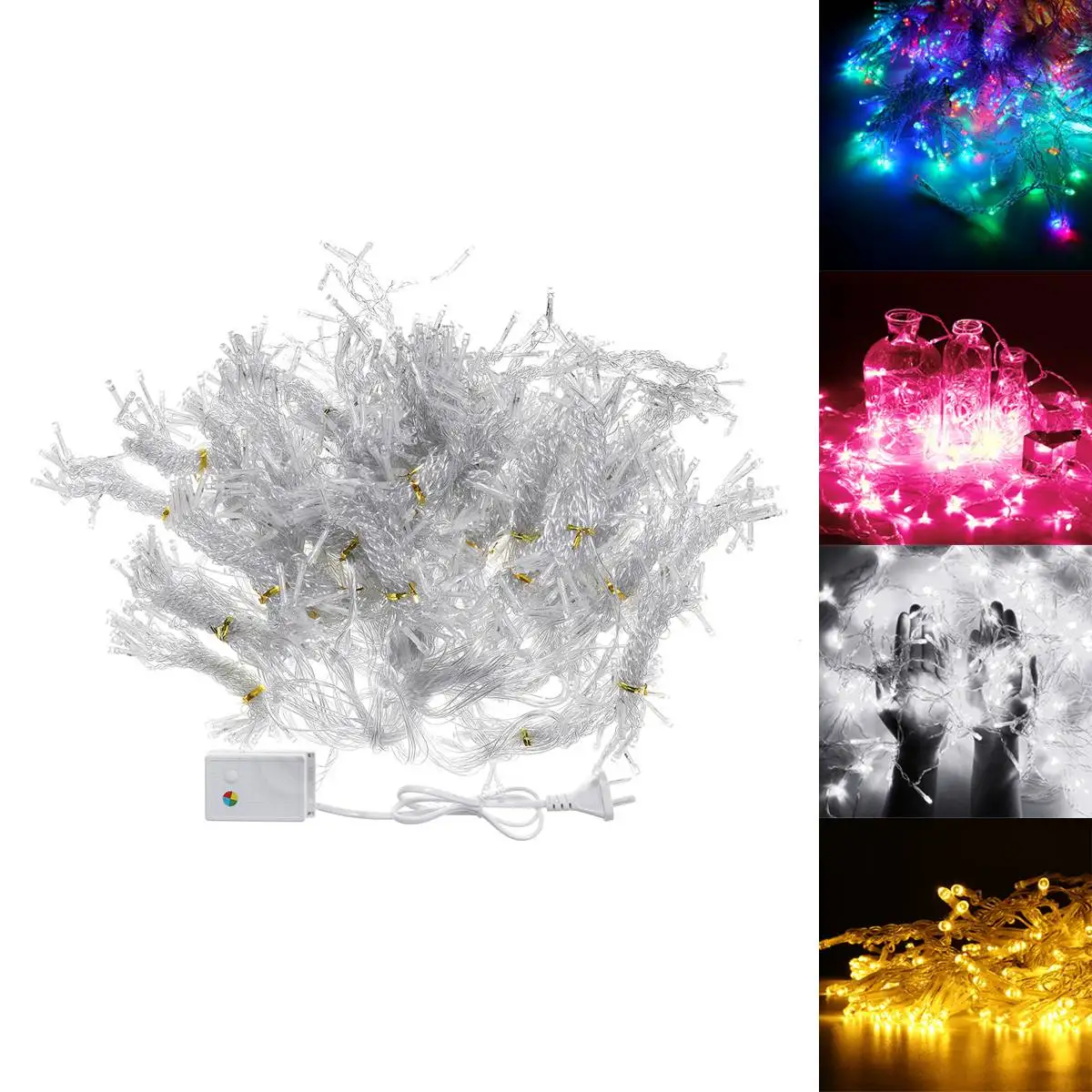 AU PLug, 1000 led, сказочный светильник для занавесок, праздничный светильник, 1000 led, Рождественский светильник для свадьбы, дома, сада, вечерние украшения