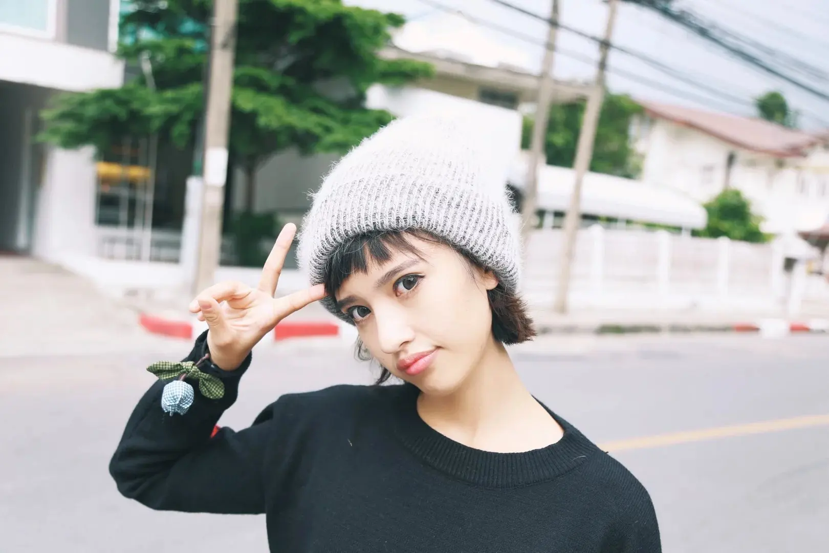 Women Winter Hat Knitted Beanie Hat Cashmere Knitted Hats for Women Cap Winter Autumn Rabbit Fur Ladies Solid Beanies Bonnet