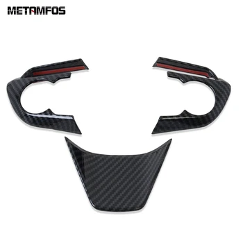 

For Toyota Avalon 2019 2020 Carbon Fiber Steering Wheel Sequins Decoration Cover Molding Trim Interior Accessories Car Styling