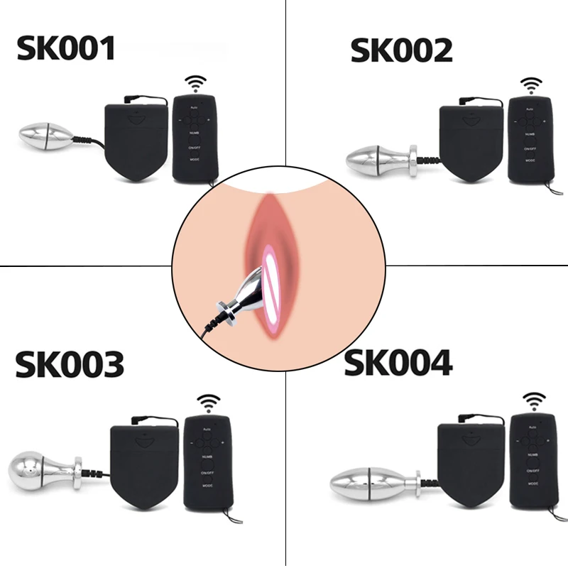 Беспроводной пульт дистанционного управления электрический удар Пульс Анальная