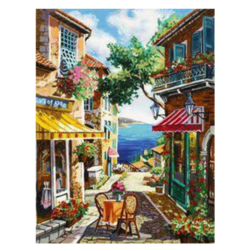 Алмазная 5D живопись сделай сам полноразмерная/круглая вышивка Пейзаж 5d