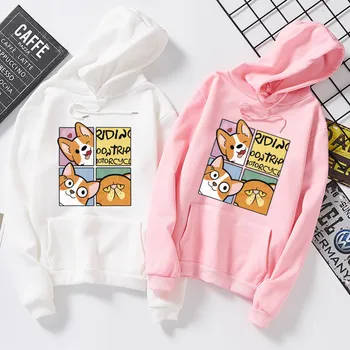 

Streetwear Russian Cartoon Letter Printed Hoodies Women Long Sleeve Casual Sweatshirts Female Ulzzang Pullover