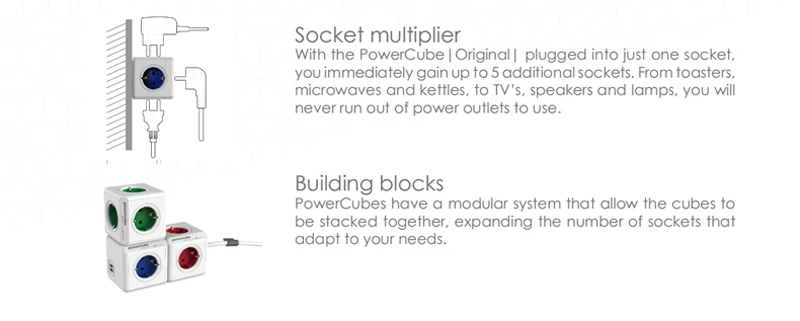 Sopend powercube 5v 2.1a usb tira de