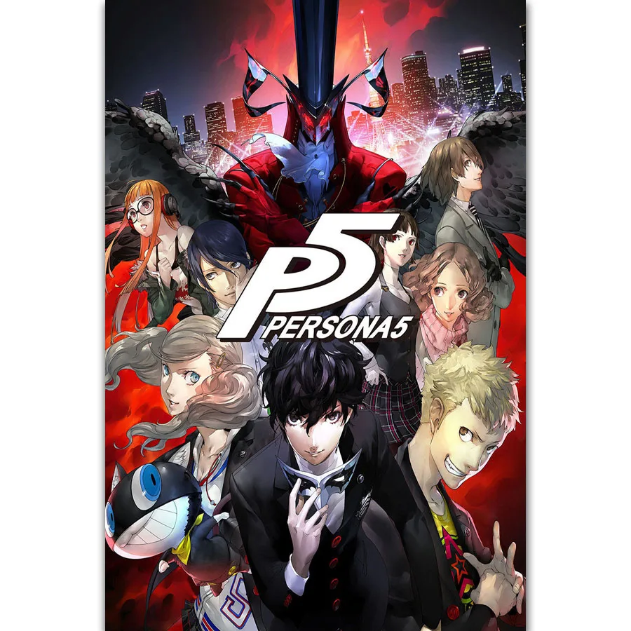 Классический Аниме видеоигра FX2342 Persona 5 мультяшный фильм популярный плакат