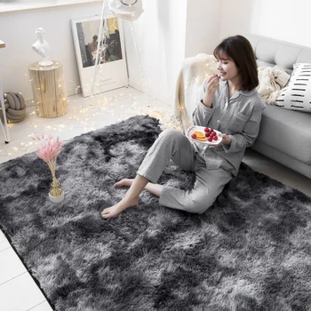 

Carpet Northern European-Style Solid Color Girls Room Bedroom Wall-to-Wall Cute Plush Bed Blanket Living Room Coffee Table Mat