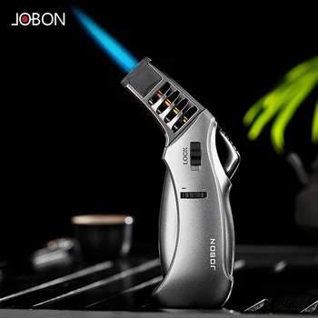 

original jobon gas lighter butane high temperature set fire lock spray gun jet flame metal big size cigar lighter