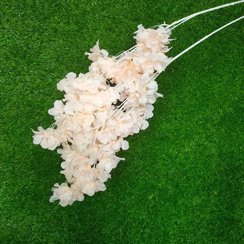 artificial flowers Wedding flowers 100cm 4 forks snow cherry wedding ceiling road lead silk flowers bouquet artificial plants