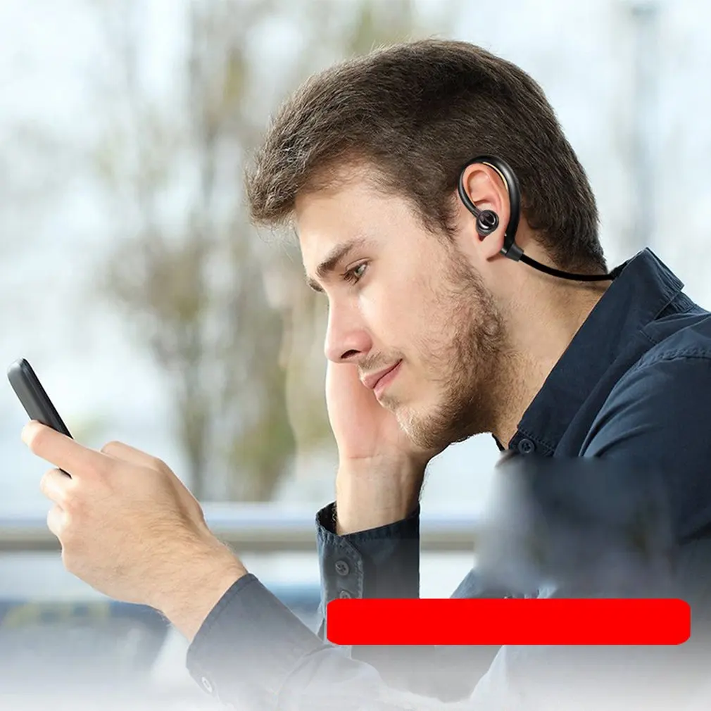Заднее крепление в ухо Беспроводная гарнитура Спортивная bluetooth-гарнитура, беспроводная стерео bluetooth-гарнитура с микрофоном