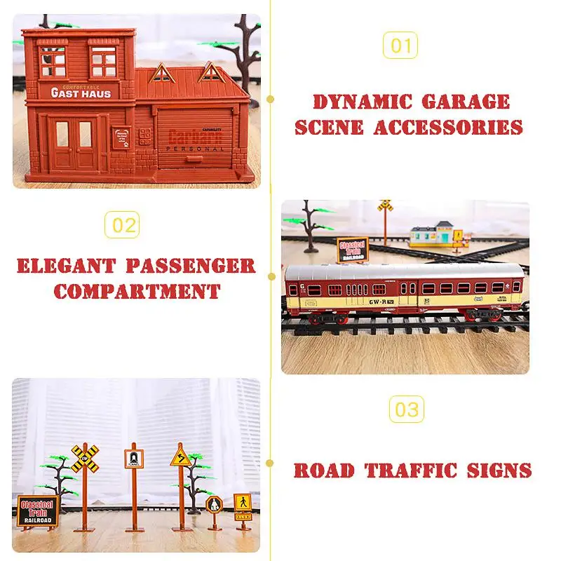 Fumaça Modelo De Brinquedo Pista Elétrica Trilho Trem A Vapor Retro Trem  Brinquedos Do Menino Jogo Divertido Interior Brinquedos - Carrinhos De  Brinquedo E De Metal - AliExpress