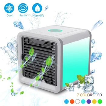

Mni USB Portable Refrigeration Purification Humidification Air Conditioning Fan Pink Outdoor Tools