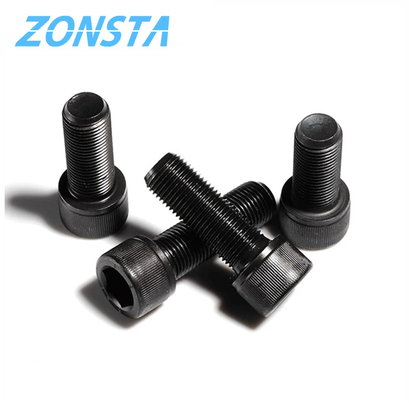 Hexagon Hex Socket Head Screw M3 M4 M5 M6 M8 M1.4 M1.6 M2 M2.5 A2 304 Stainless Steel Cap Allen Head Blot Grade 12.9 Black DIN912 hexagon socket head screw