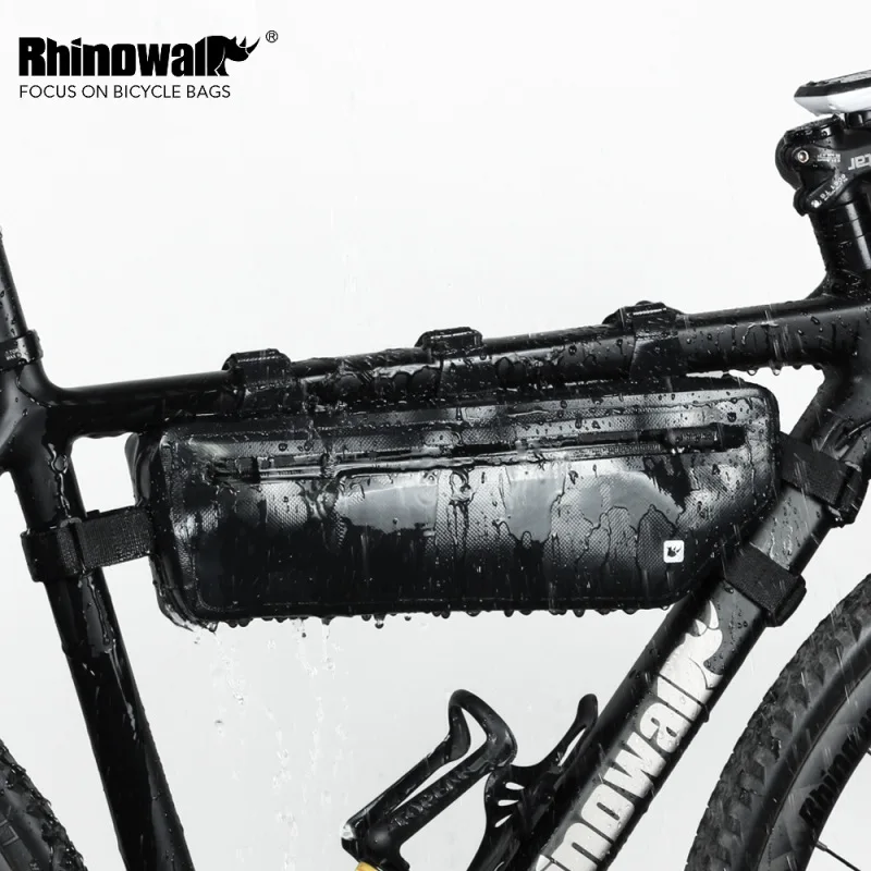 RHINOWALK 25L водонепроницаемые велосипедные сумки MTB велосипедная задняя стойка Сумка полная многофункциональная дорожная велосипедная сумка для багажника заднего сиденья - Цвет: full black