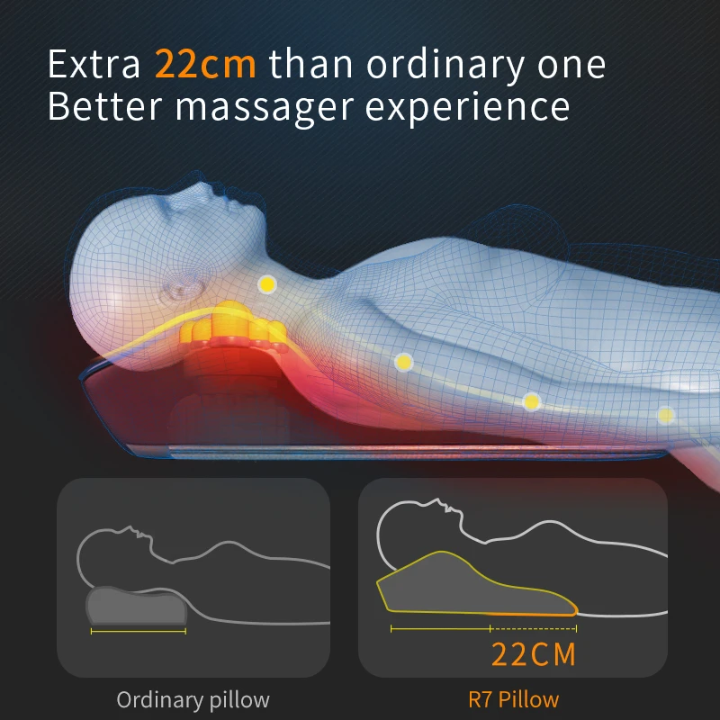Jinkairui Big Vibration Kneading Massage Pillow 3 in 1 Neck Shoulder Massage Support Back Heat Relieve Pain Best Gift Dropship