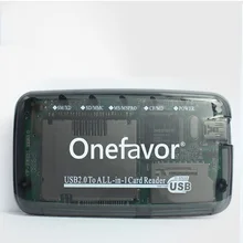 Leitor de cartão de memória sd mmc xd sm cf md, leitor de cartão de memória multi em um usb2.0