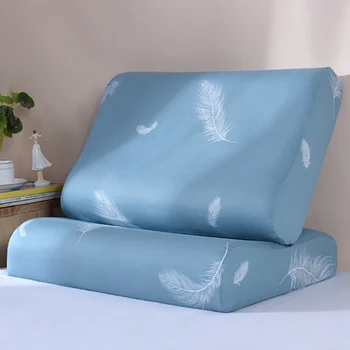

1 PCS Latex Pillow Case Cool Sense Pillowcase Ice Silk Pillowcase Adult Pillowcase Wavy Latex Pillow Pillowcase