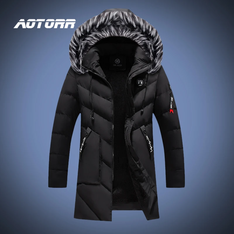 mens black jacket with fur hood