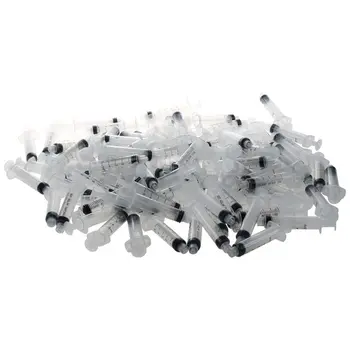 

100 x 5ml 5.0cc Luer-Lock PP Sterile Syringe for Accurate Measuring