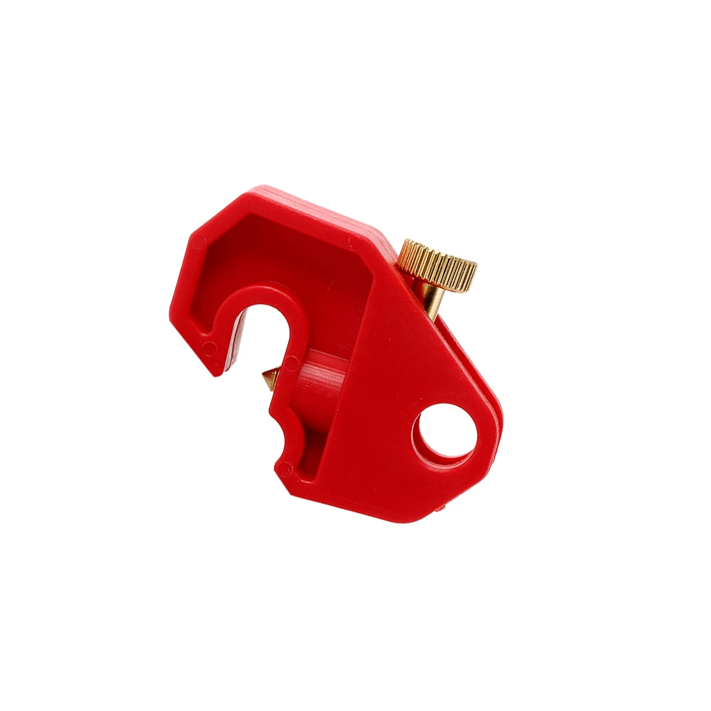 Universal Security Circuit Breaker Lockout Device W/ Screw, locks out virtually all miniature ISO/DIN circuit breakers